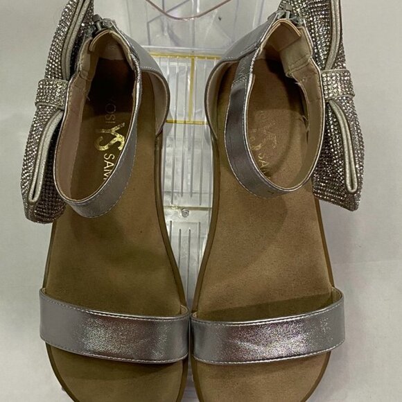 Yosi Samra Miss Cambelle Bow Sandals Silver Rhinestone – Size 2Y - Picture 6 of 8